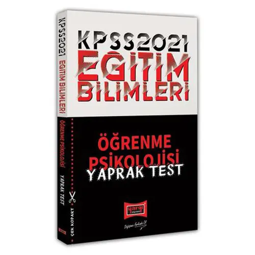 Yargı 2021 KPSS Eğitim Bilimleri Öğrenme Psikolojisi Yaprak Test