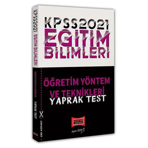 Yargı 2021 KPSS Eğitim Bilimleri Öğretim Yöntem ve Teknikleri Yaprak Test