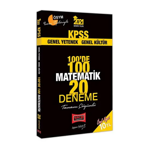 Yargı 2021 KPSS Matematik 100de 100 Çözümlü 20 Deneme