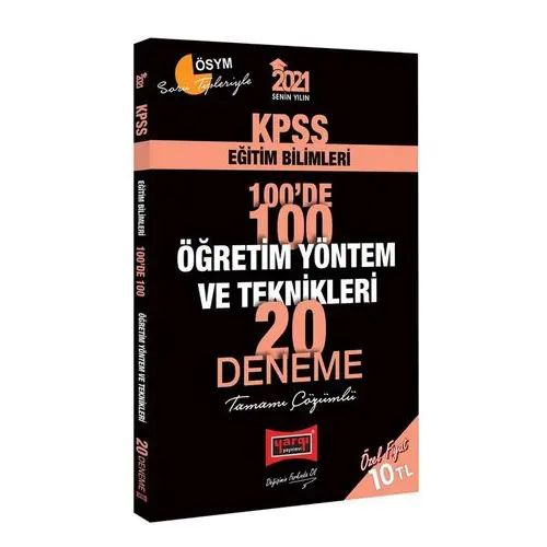 Yargı 2021 KPSS Öğretim Yöntem ve Teknikleri Çözümlü 20 Deneme