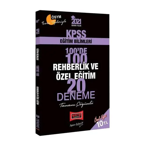 Yargı 2021 KPSS Rehberlik ve Özel Eğitim Çözümlü 20 Deneme