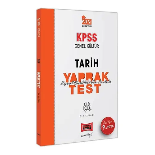 Yargı 2021 KPSS Tarih Çek Kopart Yaprak Test