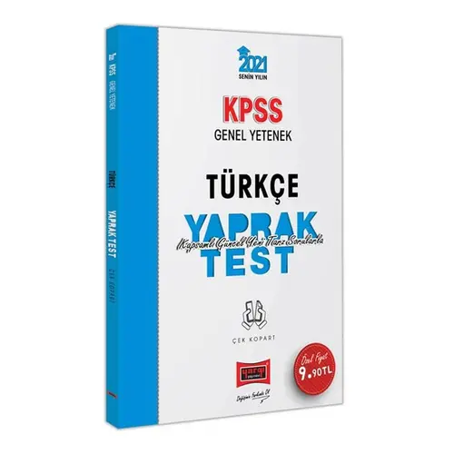 Yargı 2021 KPSS Türkçe Çek Kopart Yaprak Test