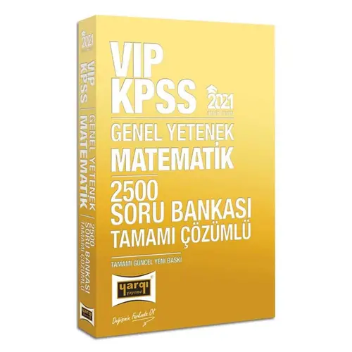 Yargı 2021 KPSS VIP Matematik Çözümlü 2500 Soru Bankası