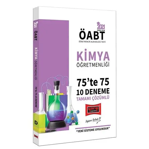 Yargı 2021 ÖABT Kimya Öğretmenliği 75te 75 Çözümlü 10 Deneme Sınavı