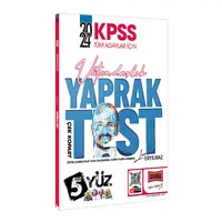 Yargı Yayınları 2024 KPSS Tüm Adaylar İçin 5Yüz Vatandaşlık Çek Kopart Yaprak Test