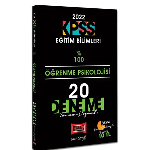 Yargı 2022 KPSS Eğitim Bilimleri Öğrenme Psikolojisi Tamamı Çözümlü 20 Deneme