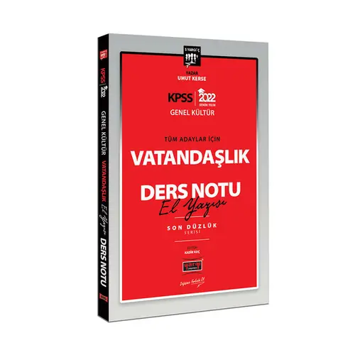 Yargı 2022 KPSS Lisans Genel Kültür Tüm Adaylar İçin Vatandaşlık El Yazısı Ders Notu