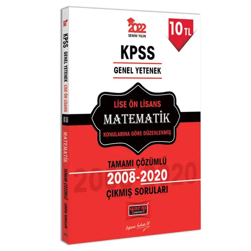 Yargı 2022 KPSS Lise Ön Lisans Matematik Çözümlü Çıkmış Sorular