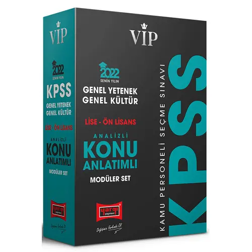 Yargı 2022 VİP KPSS GY GK Lise Ön Lisans Analizli Modüler Set