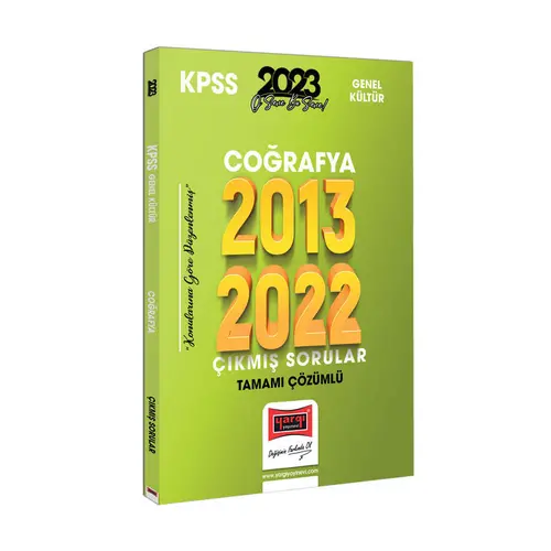Yargı 2023 KPSS Coğrafya 2013-2022 Tamamı Çözümlü Çıkmış Sorular