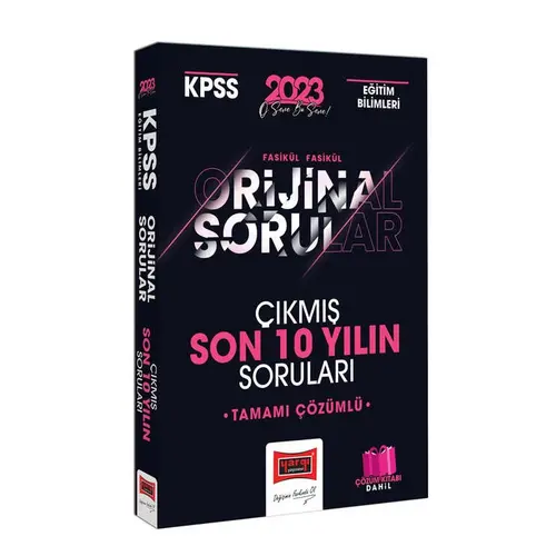 Yargı 2023 KPSS Eğitim Bilimleri Fasikül Fasikül Orjinal Son 10 Yılın Çıkmış Soruları ve Çözümleri