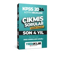 Yediiklim 2024 KPSS Eğitim Bilimleri Son 4 Yıl Tamamı Çözümlü Çıkmış Sorular