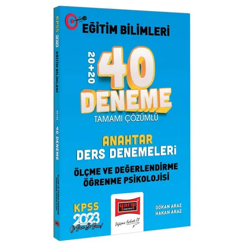 Yargı 2023 KPSS Eğitim Bilimleri Ölçme Değerlendirme ve Öğrenme Psikolojisi Çözümlü 40 Deneme