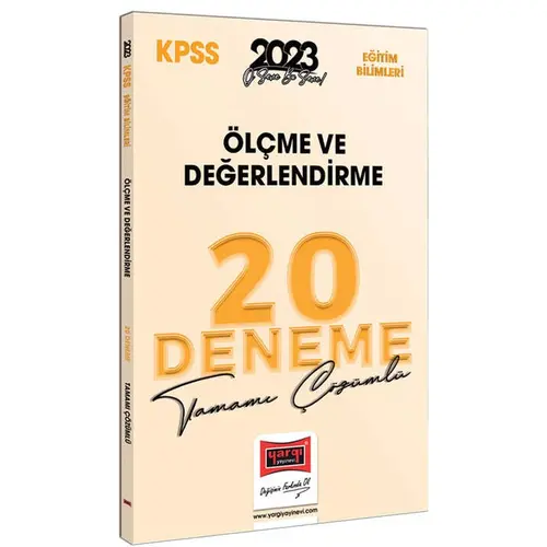 Yargı 2023 KPSS Eğitim Bilimleri Ölçme ve Değerlendirme Tamamı Çözümlü 20 Deneme