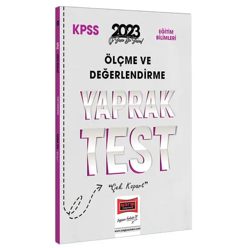 Yargı 2023 KPSS Eğitim Bilimleri Ölçme ve Değerlendirme Yaprak Test