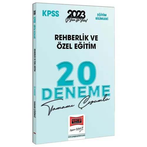 Yargı 2023 KPSS Eğitim Bilimleri Rehberlik ve Özel Eğitim Tamamı Çözümlü 20 Deneme