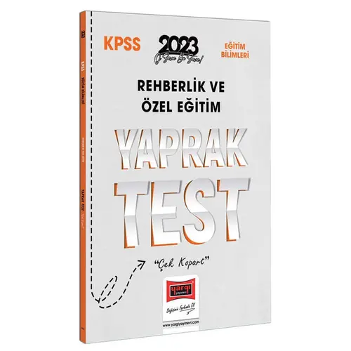 Yargı 2023 KPSS Eğitim Bilimleri Rehberlik ve Özel Eğitim Yaprak Test