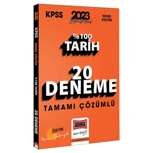 Yargı 2023 KPSS Tarih Tamamı Çözümlü 20 Deneme