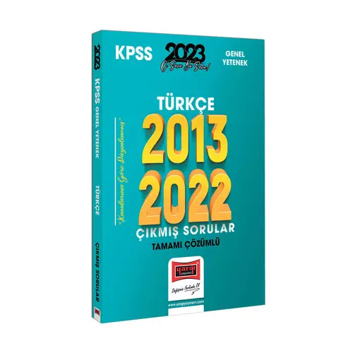 Yargı 2023 KPSS Türkçe 2013-2022 Tamamı Çözümlü Çıkmış Sorular