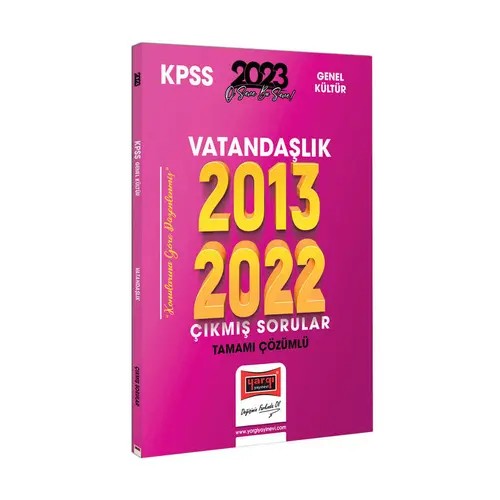 Yargı 2023 KPSS Vatandaşlık 2013-2022 Tamamı Çözümlü Çıkmış Sorular