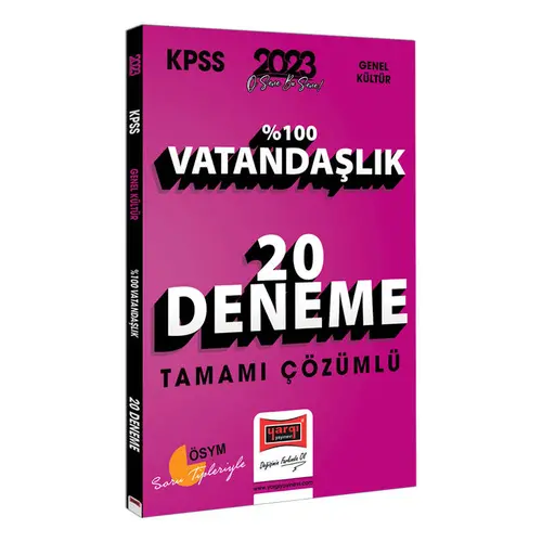 Yargı 2023 KPSS Vatandaşlık Tamamı Çözümlü 20 Deneme