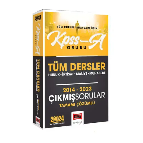 Yargı 2024 KPSS A Grubu Tüm Dersler Hukuk-İktisat-Maliye-Muhasebe Tamamı Çözümlü Çıkmış Sorular