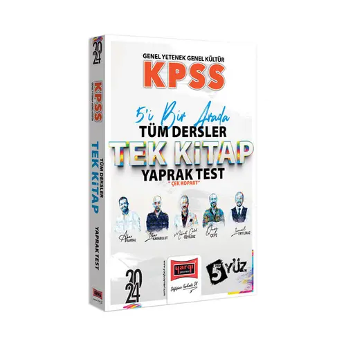 Yargı 2024 KPSS Lisans Tek Kitap Çek Kopart Yaprak Test