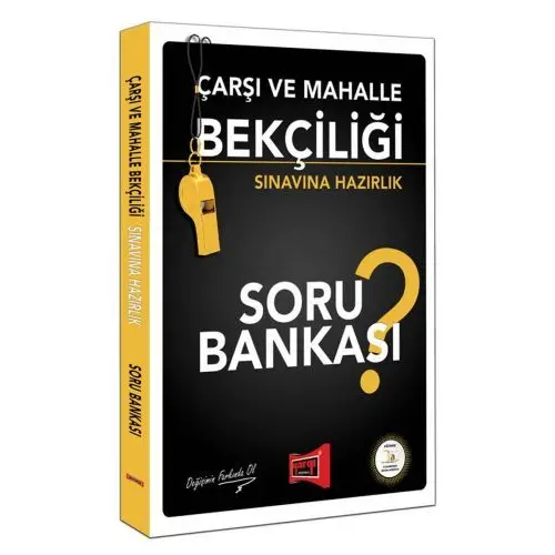 Yargı Çarşı ve Mahalle Bekçiliği Sınavına Hazırlık Soru Bankası