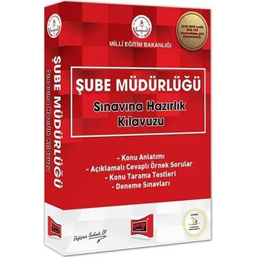 Yargı GYS Milli Eğitim Bakanlığı Şube Müdürlüğü Sınavlarına Hazırlık Kılavuzu