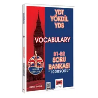 Yargı Yayınları 2024 YDT YÖKDİL YDS Vocabulary (Kelime) B1-B2 Soru Bankası (1000 Soru)