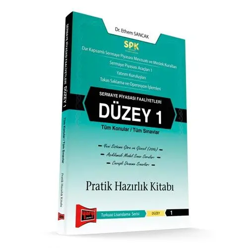 Yargı SPK Sermaye Piyasası Faaliyetleri Düzey 1 Pratik Hazırlık Kitabı