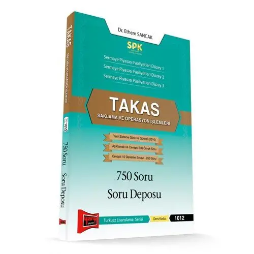 Yargı SPK Takas Saklama ve Operasyon İşlemleri 750 Soru Soru Deposu