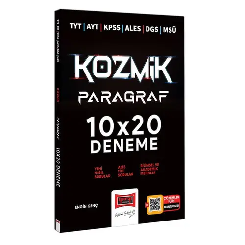 Yargı TYT AYT KPSS ALES DGS MSÜ Kozmik Paragraf 10x20 Deneme