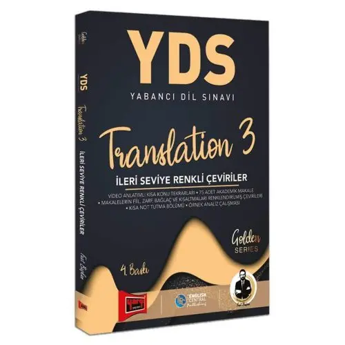 Yargı YDS Translation 3 İleri Seviye Renkli Çeviriler