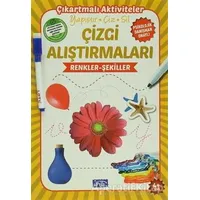 Çizgi Alıştırmaları : Renkler - Şekiller (4 Yaş) - Kolektif - Parıltı Yayınları