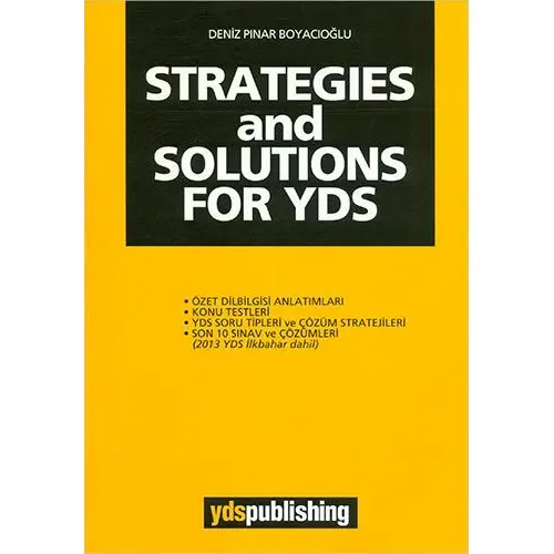 YDS Strategies and Solutions For YDS Ydspublishing Yayınları