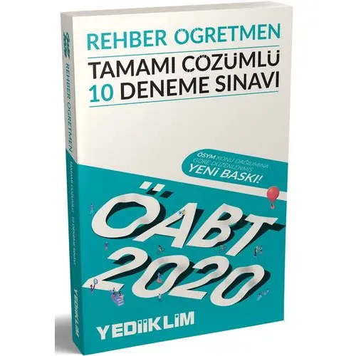 Yediiklim 2020 ÖABT Rehber Öğretmen Çözümlü 10 Deneme