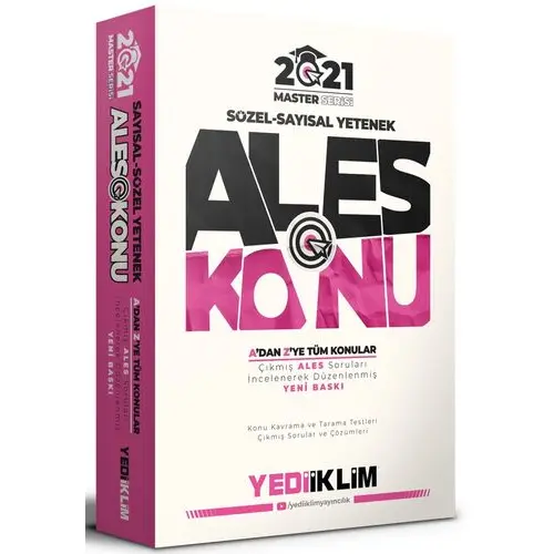 Yediiklim 2021 ALES Master Serisi Konu Anlatımı