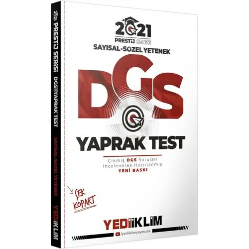 Yediiklim 2021 DGS Çek Kopart Yaprak Test