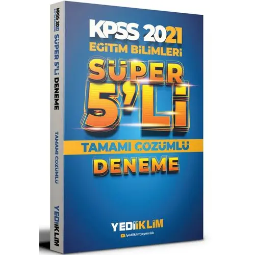 Yediiklim 2021 Kpss Eğitim Bilimleri Çözümlü Süper 5li Deneme