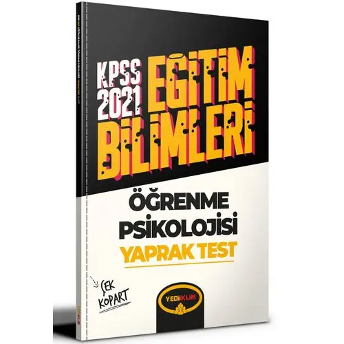 Yediiklim 2021 KPSS Öğrenme Psikolojisi Çek Kopart Yaprak Test