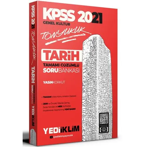 Yediiklim 2021 KPSS Tonyukuk Tarih Tamamı Çözümlü Soru Bankası