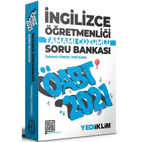 Yediiklim 2021 ÖABT İngilizce Öğretmenliği Çözümlü Soru Bankası