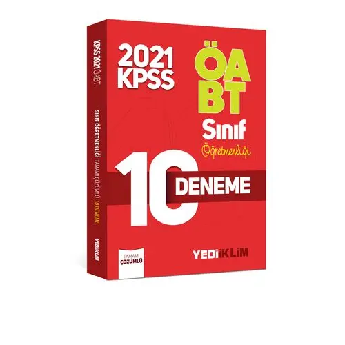 Yediiklim 2021 ÖABT Sınıf Öğretmenliği Çözümlü 10 Deneme