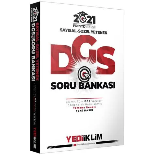 Yediiklim 2021 Prestij Serisi DGS Sayısal Sözel Yetenek Soru Bankası