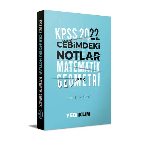 Yediiklim 2022 KPSS Cebimdeki Notlar Matematik-Geometri Kitapçığı