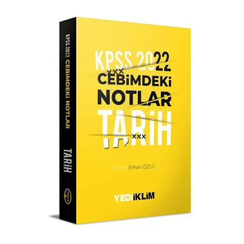 Yediiklim 2022 KPSS Cebimdeki Notlar Tarih Kitapçığı