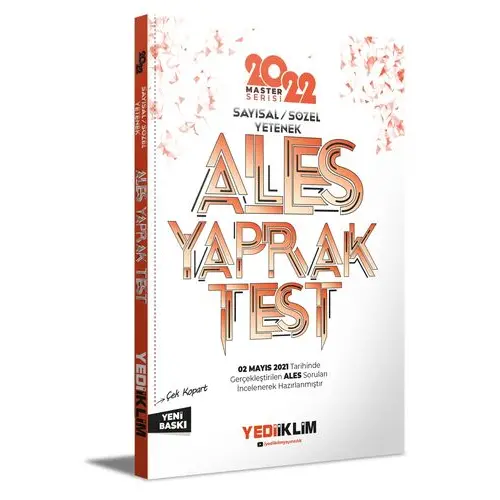 Yediiklim 2022 Master Serisi Ales Sayısal-Sözel Yetenek Çek Kopart Yaprak Test