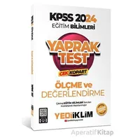 Yediiklim 2024 KPSS Eğitim Bilimleri Ölçe ve Değerlendirme Çek Kopart Yaprak Test